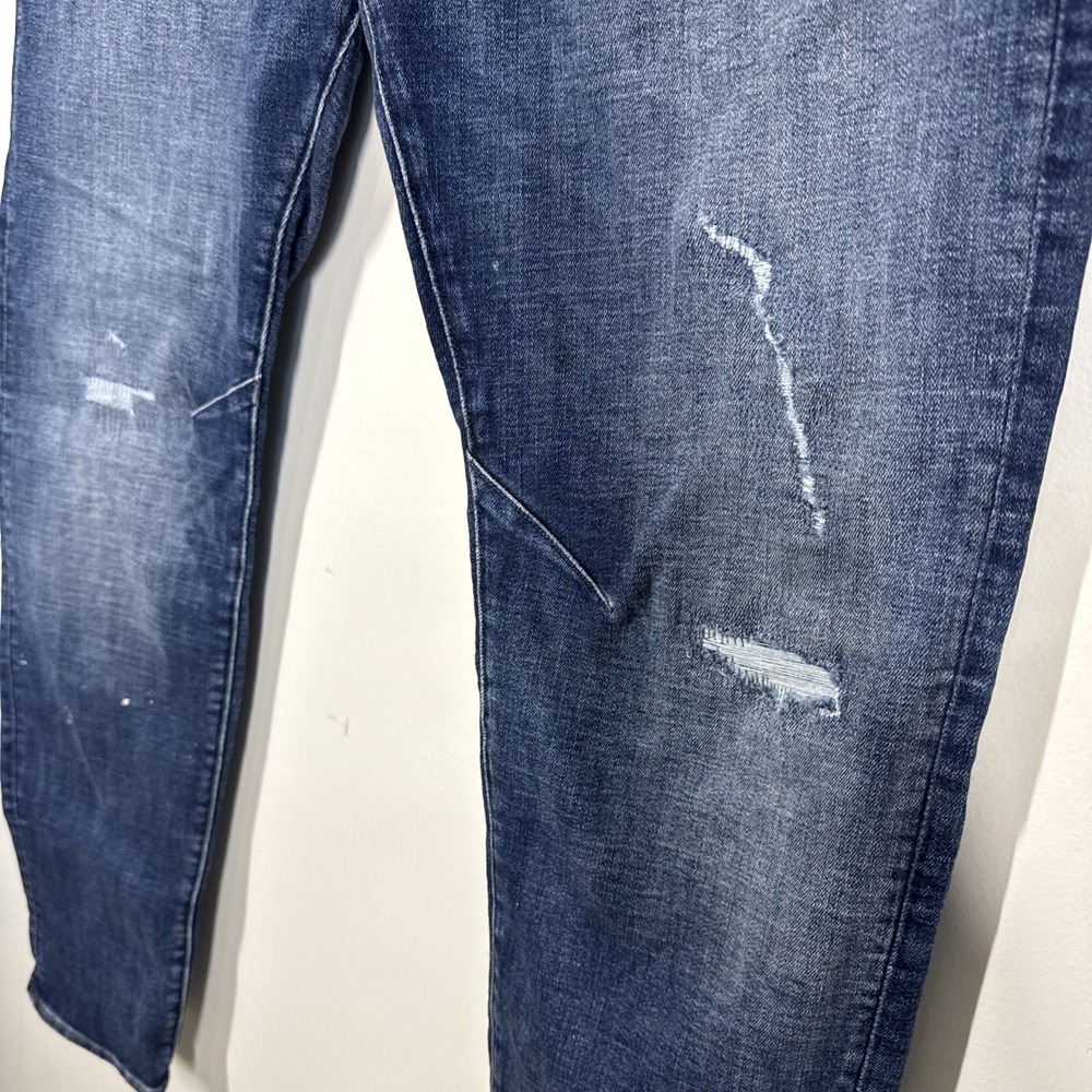 G-Star Raw D Staq 3D Slim Jeans Men's 38x34 Distressed Denim Streetwear Hip-Hop - Picture 4 of 16